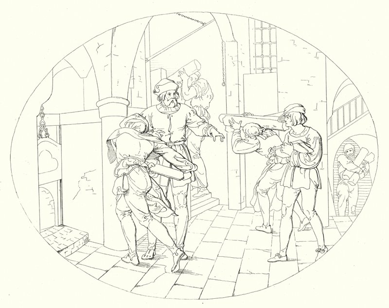 Illustrazione per Lied von der Glocke di Schiller, o Il canto della campana da Friedrich August Moritz Retzsch