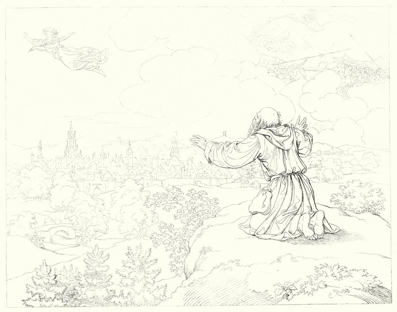Illustrazione per Lied von der Glocke di Schiller, o Il canto della campana da Friedrich August Moritz Retzsch