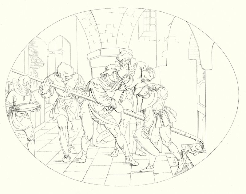 Illustrazione per Lied von der Glocke di Schiller, o La canzone della campana (incisione) da Friedrich August Moritz Retzsch