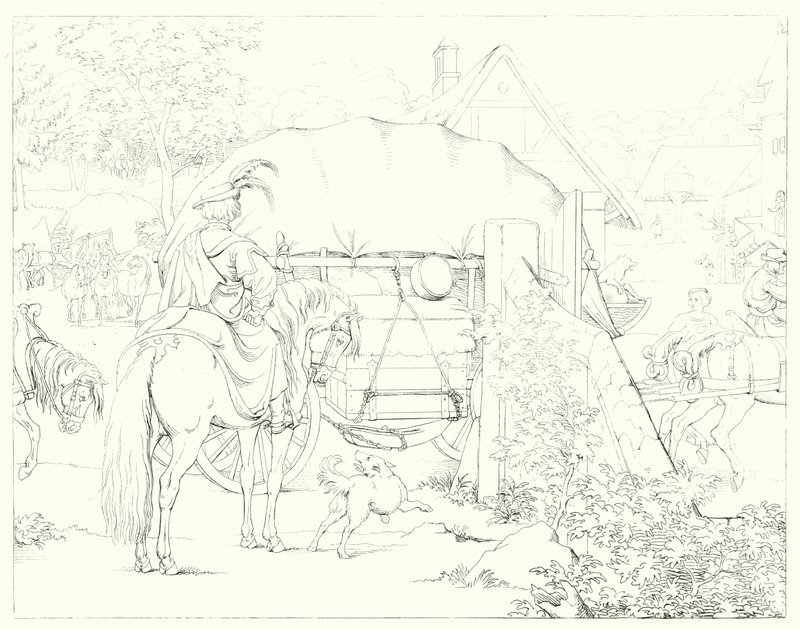 Illustrazione per Lied von der Glocke di Schiller, o La canzone della campana (incisione) da Friedrich August Moritz Retzsch