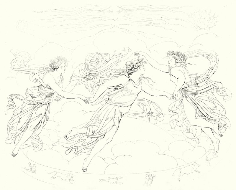 Illustrazione per Lied von der Glocke di Schiller, o La canzone della campana da Friedrich August Moritz Retzsch