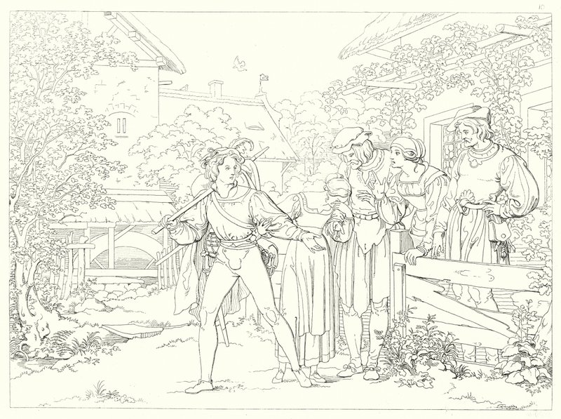 Illustrazione per Lied von der Glocke di Schiller da Friedrich August Moritz Retzsch