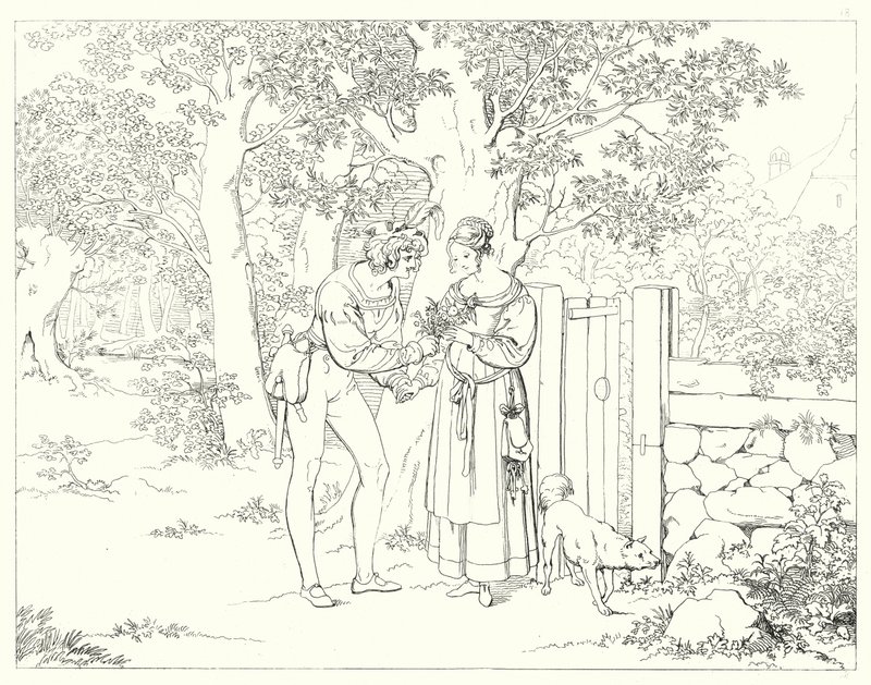 Illustrazione per Lied von der Glocke di Schiller da Friedrich August Moritz Retzsch