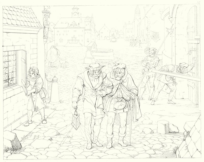 Illustrazione per Lied von der Glocke di Schiller (incisione) da Friedrich August Moritz Retzsch