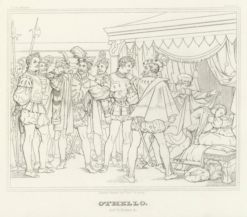 Otello, Atto V, Scena 2 da Friedrich August Moritz Retzsch