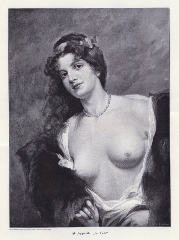 In pelliccia da Friedrich Georg Papperitz