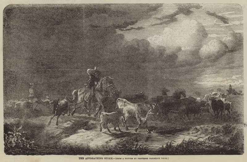 La tempesta in arrivo da Friedrich Johann Voltz