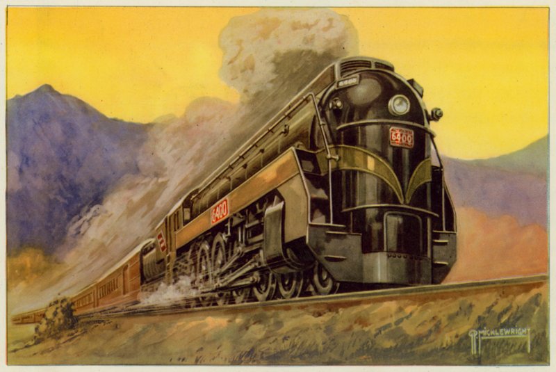 Canadian National Railway, Locomotiva Express Streamlined No 6400, 4-8-4 da G.P. Micklewright