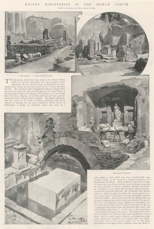 Scoperte recenti nel Foro Romano da G.S. Amato