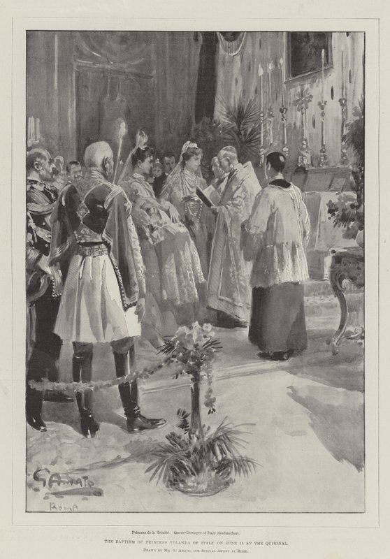 Il battesimo della principessa Iolanda d