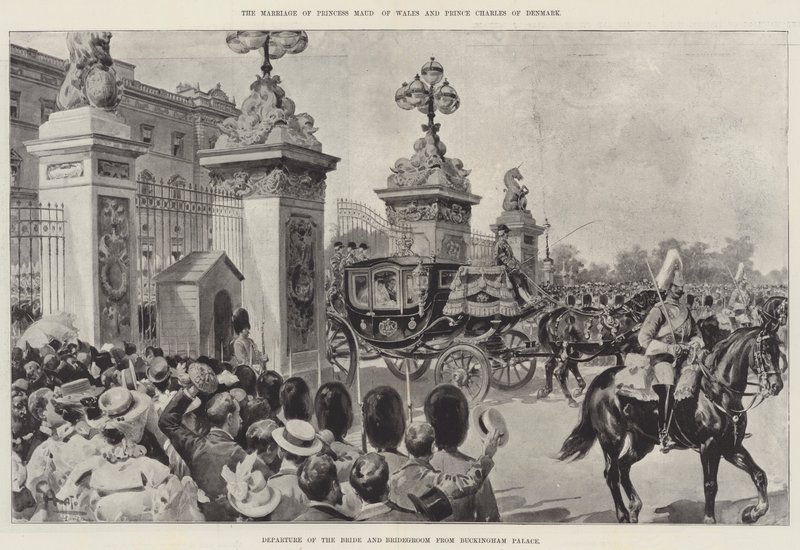 Il matrimonio della Principessa Maud del Galles e del Principe Carlo di Danimarca da G.S. Amato