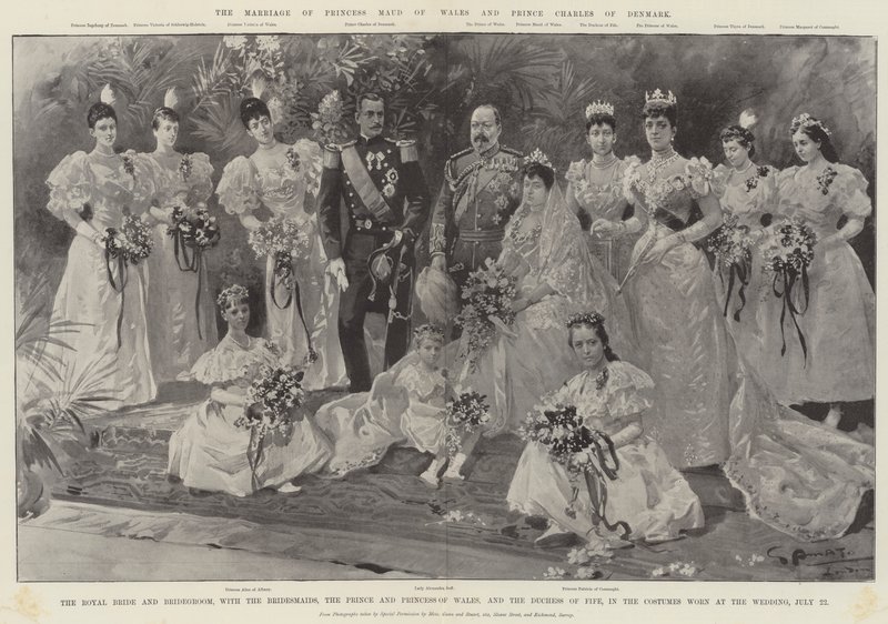 Il matrimonio della principessa Maud del Galles e del principe Carlo di Danimarca da G.S. Amato