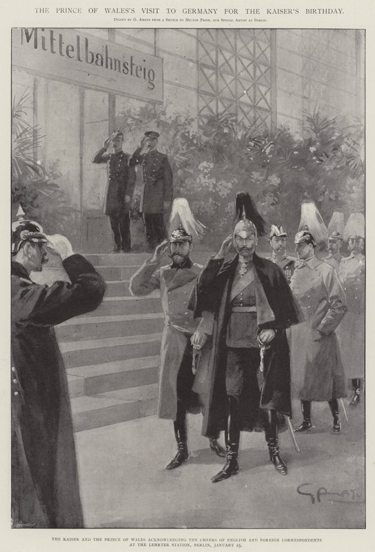 La visita del Principe di Galles in Germania per il compleanno del Kaiser da G.S. Amato