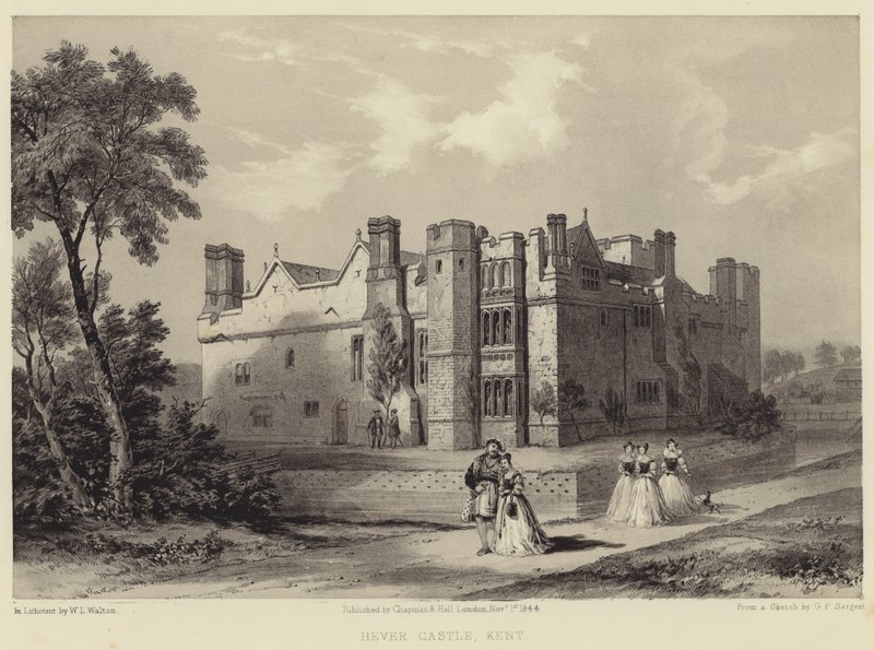 Castello di Hever, Kent da G. F. Sargent