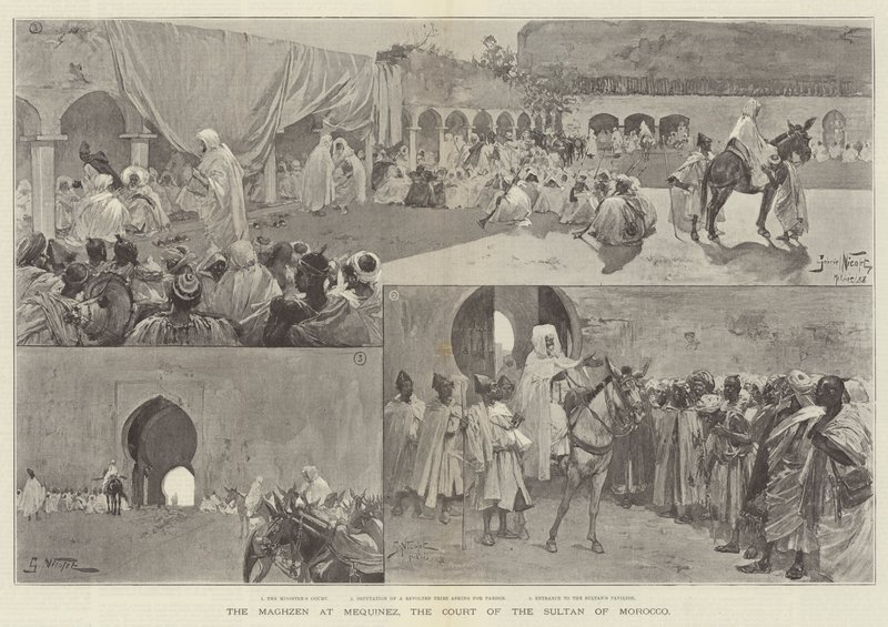 Il Maghzen a Mequinez, la corte del Sultano del Marocco da Gabriel Nicolet