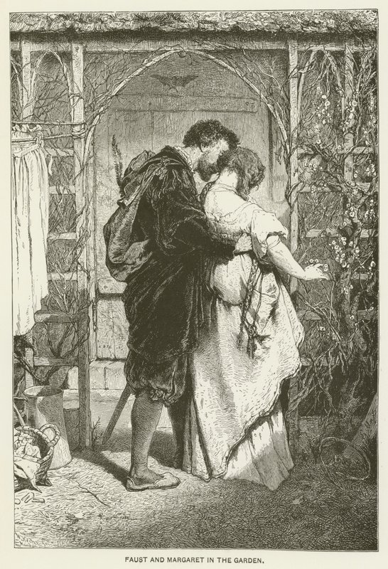 Faust e Margherita nel giardino da Gabriel Max