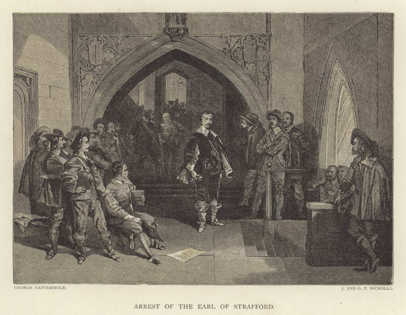 Arresto del Conte di Strafford da George Cattermole