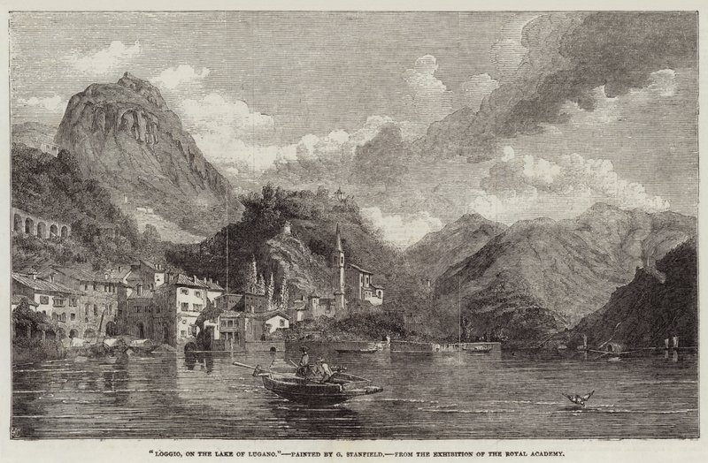 Loggio, sul Lago di Lugano da George Clarkson Stanfield