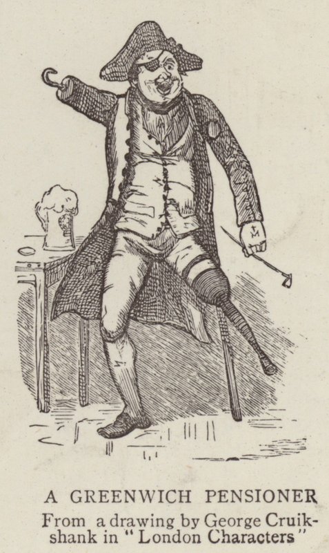 Un pensionato di Greenwich da George Cruikshank