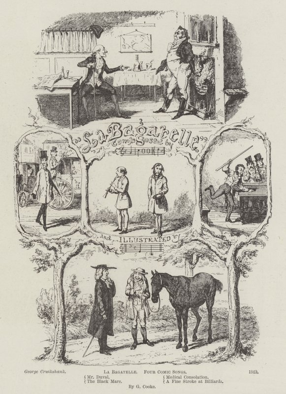 La Bagatelle da George Cruikshank