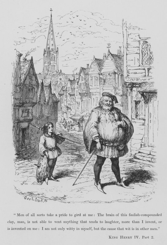Sir John Falstaff da George Cruikshank