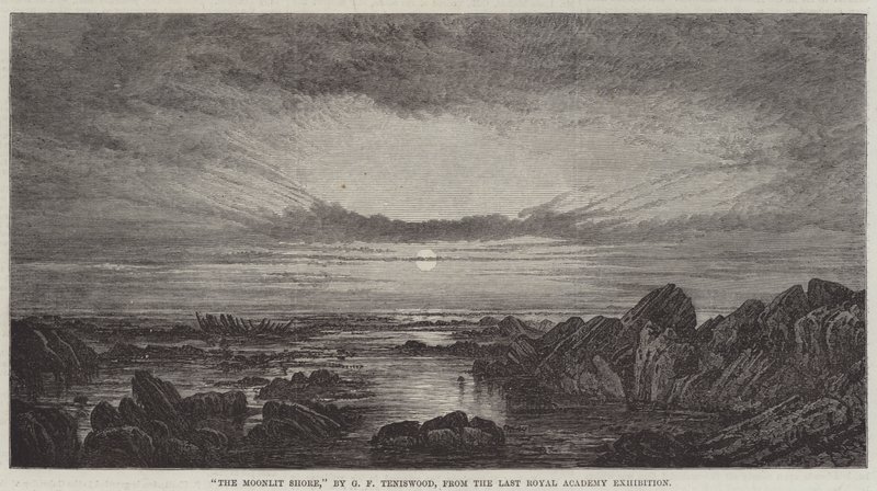 La riva illuminata dalla luna da George F. Teniswood