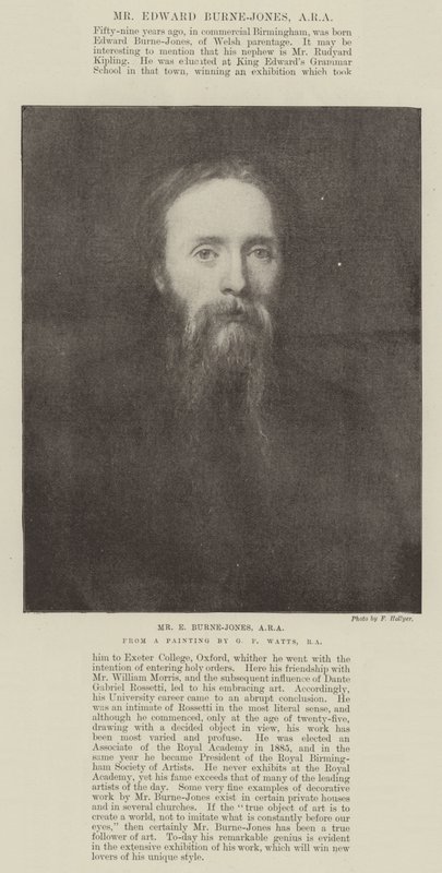 Mr E Burne-Jones, ARA da George Frederick Watts