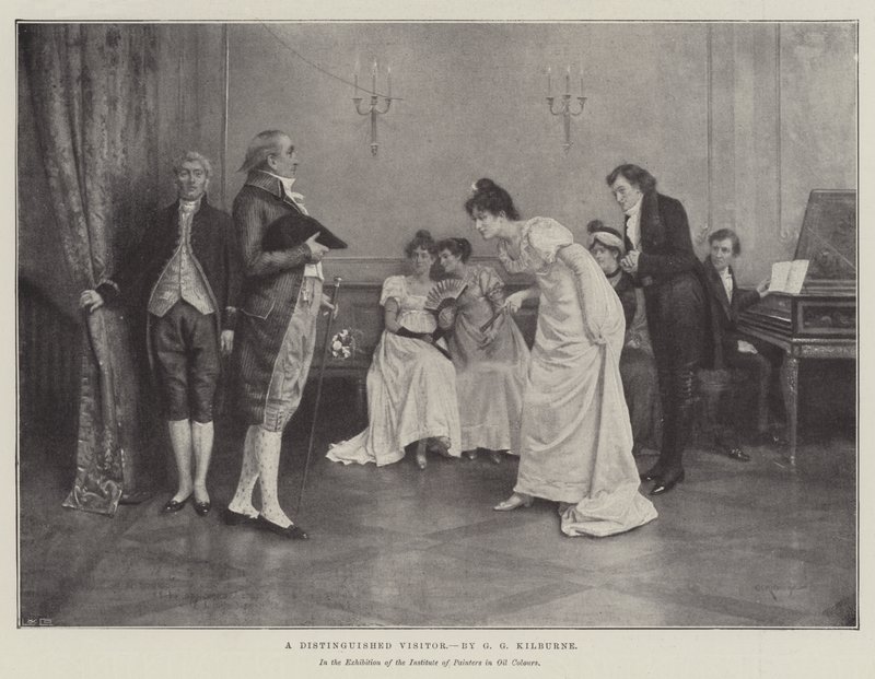 Un visitatore distinto da George Goodwin Kilburne