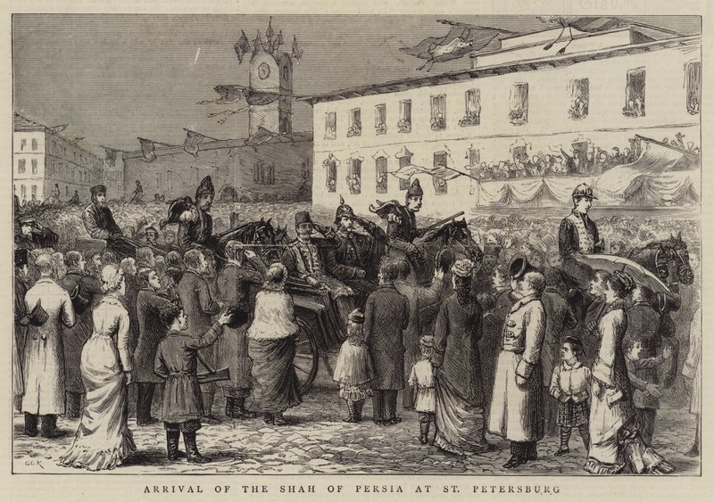 Arrivo dello Scià di Persia a San Pietroburgo da George Goodwin Kilburne
