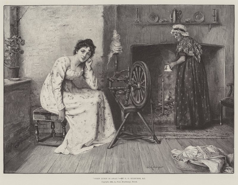 Quando Lubin è via da George Goodwin Kilburne