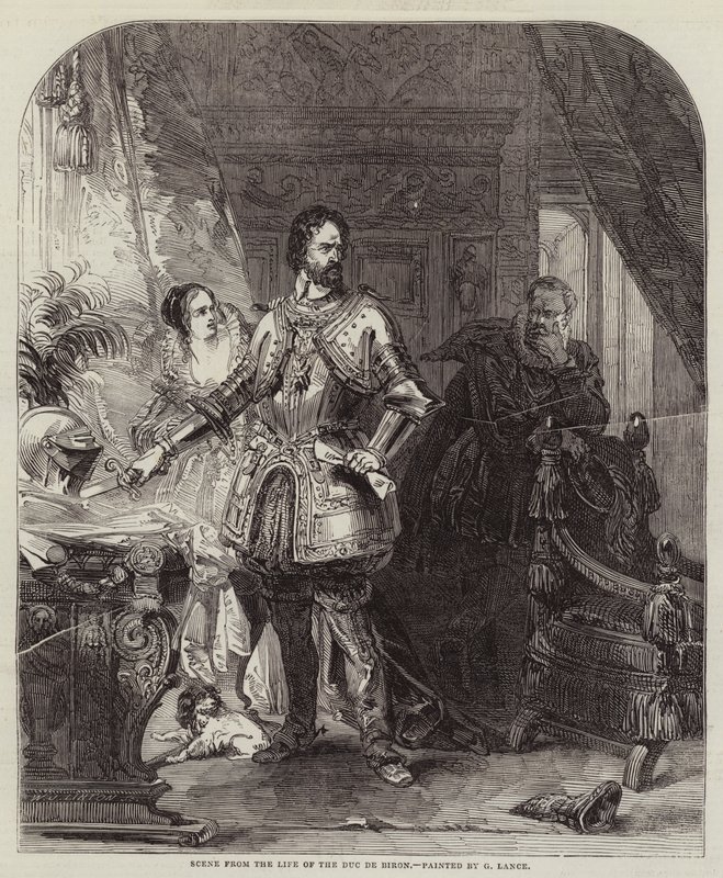 Scena dalla Vita del Duca di Biron da George Lance
