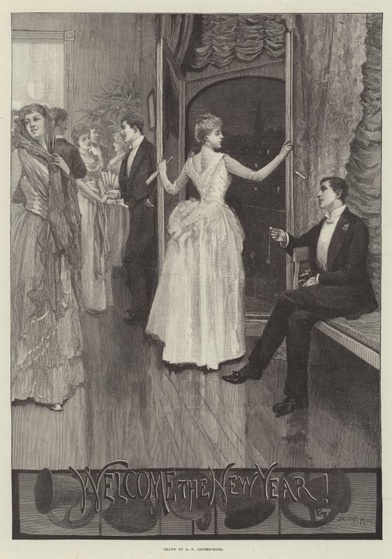 Benvenuto al nuovo anno da George Percy Jacomb Hood