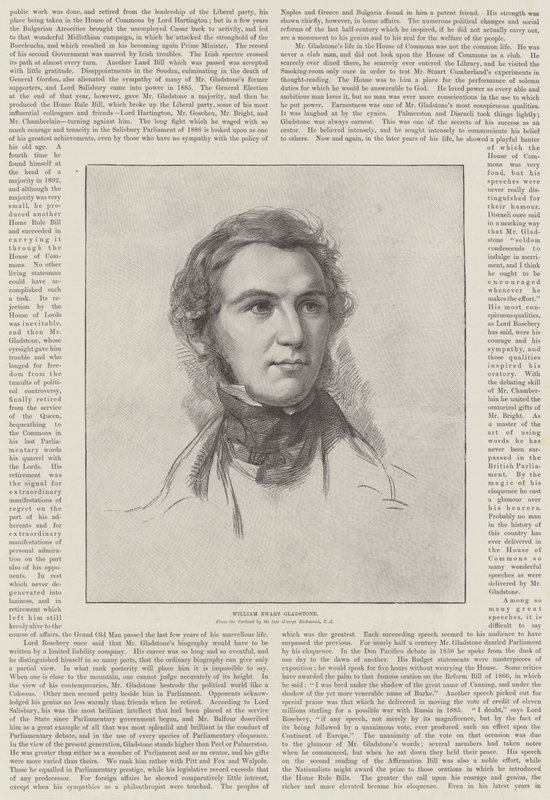 Souvenir di Mr Gladstone da George Richmond