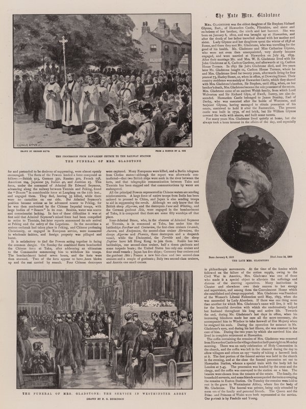 Il funerale della signora Gladstone da George Soper