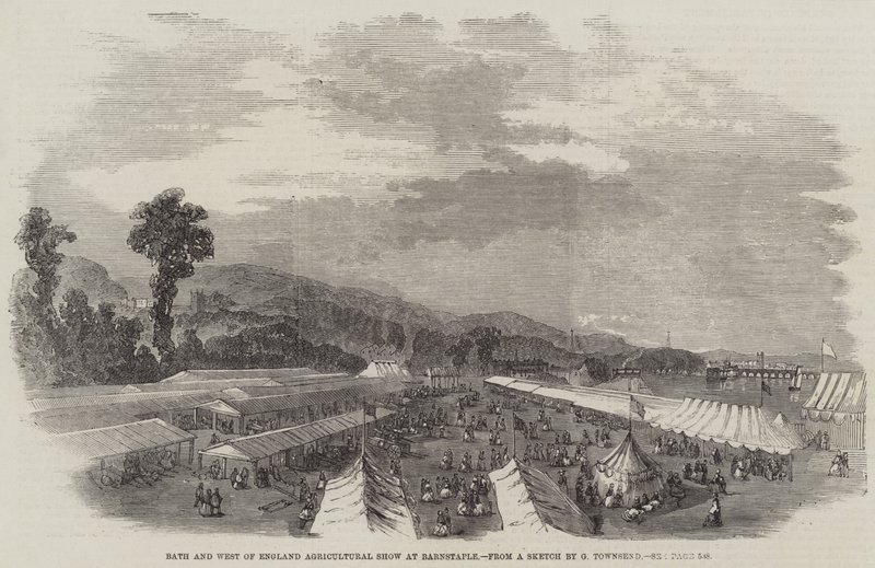 Mostra agricola di Bath e West of England a Barnstaple da George Townsend