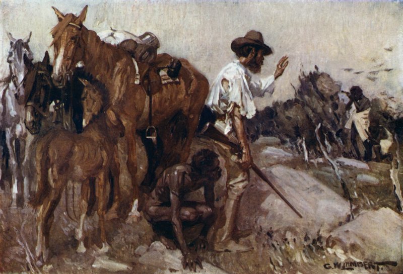 Illustrazione per Romance of Empire, Australia da George Washington Lambert