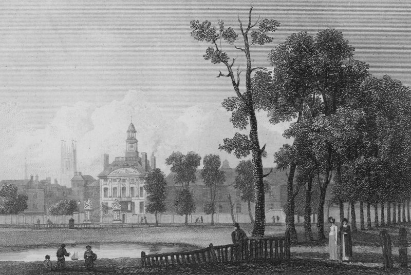 Ospedale di Betlemme, come appariva nel giugno 1811, Londra (incisione) da George (after) Arnald