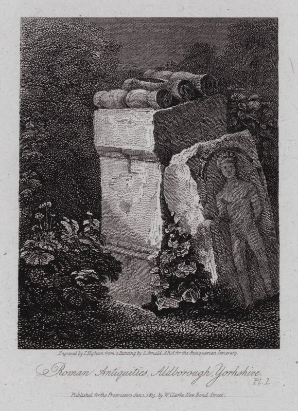 Antichità romane, Aldborough, Yorkshire (incisione) da George (after) Arnald