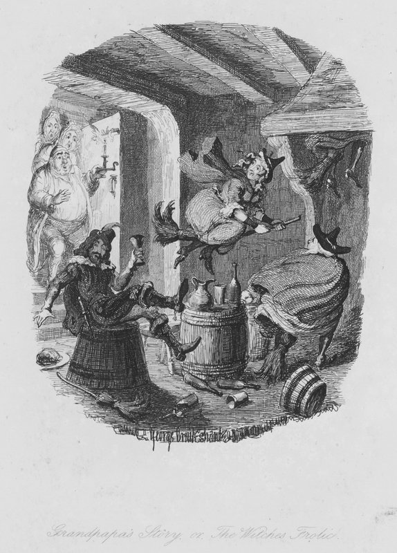 La storia del nonno o la baldoria delle streghe da George (after) Cruikshank