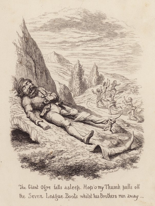 Pollicino da George (after) Cruikshank