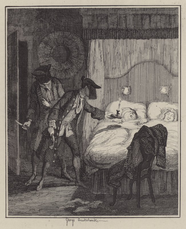 Illustrazione per Jack Sheppard da George (after) Cruikshank