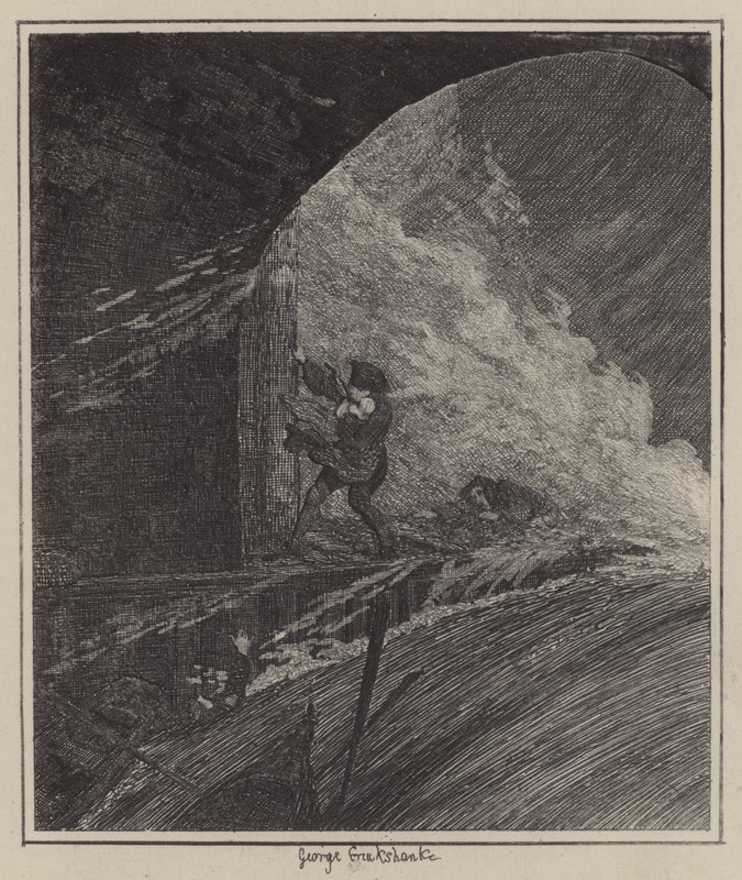 Illustrazione per Jack Sheppard da George (after) Cruikshank