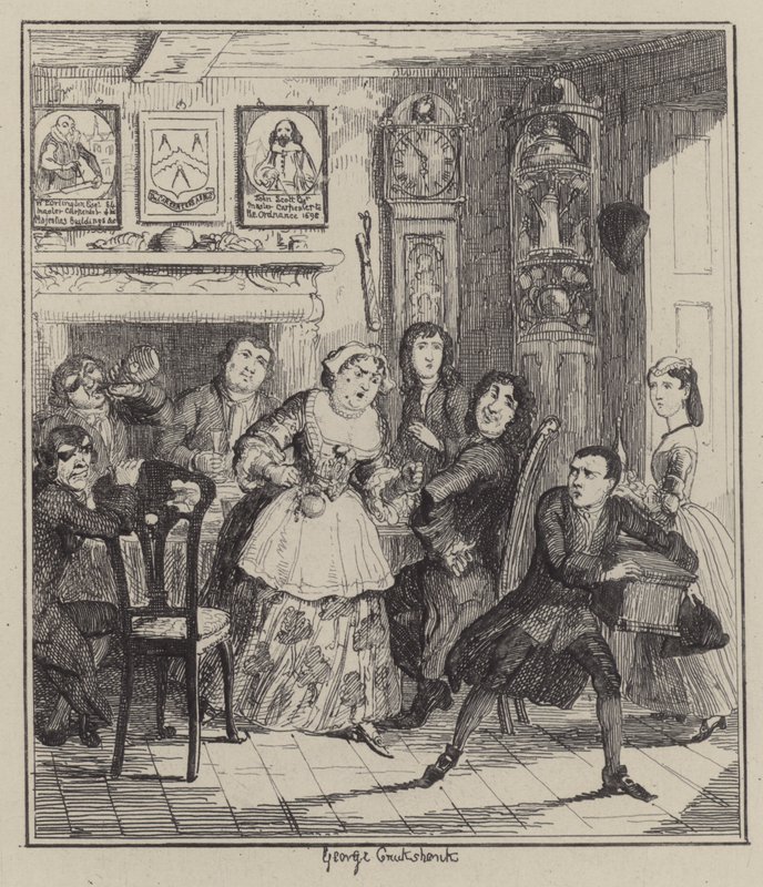 Illustrazione per Jack Sheppard da George (after) Cruikshank