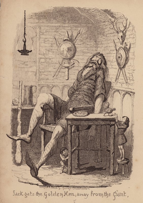 Jack e il fagiolo magico da George (after) Cruikshank