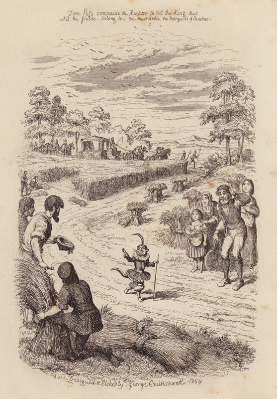 Il gatto con gli stivali da George (after) Cruikshank