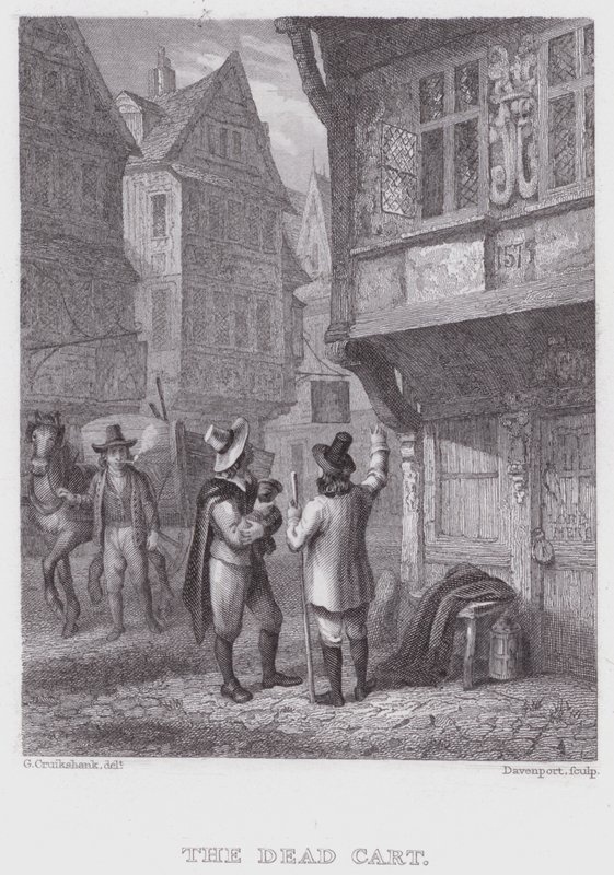 Il carro dei morti da George (after) Cruikshank