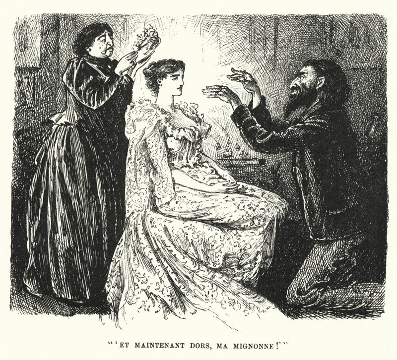 Illustrazione per Trilby di George du Maurier (incisione) da George (after) Du Maurier