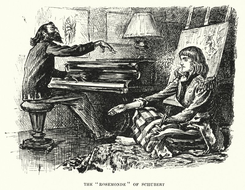 Illustrazione per Trilby di George du Maurier da George (after) Du Maurier