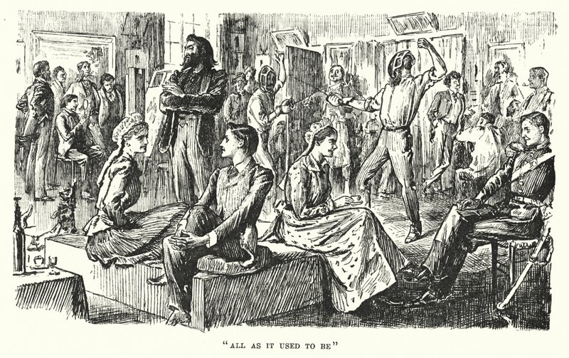 Illustrazione per Trilby di George du Maurier da George (after) Du Maurier