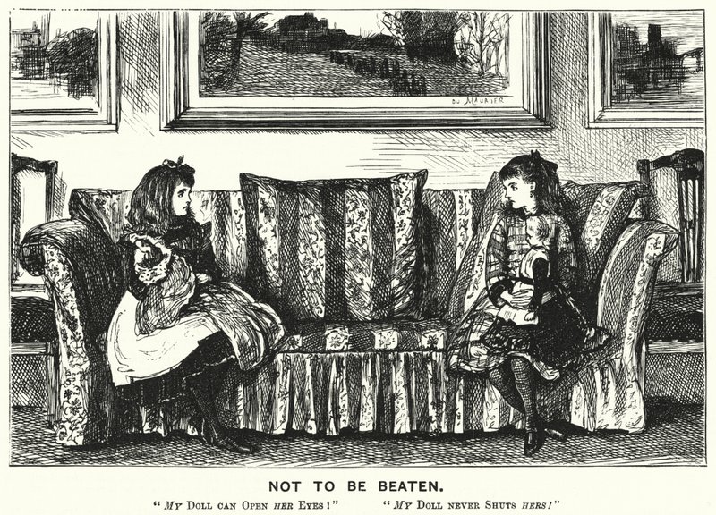 Cartone animato di Punch: Non essere battuto (incisione) da George (after) Du Maurier